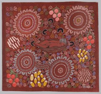 Painting of Australian Aboriginal Imagery