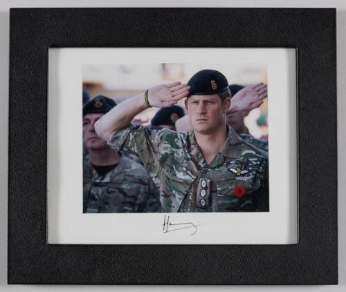 Framed Photograph of Prince Harry