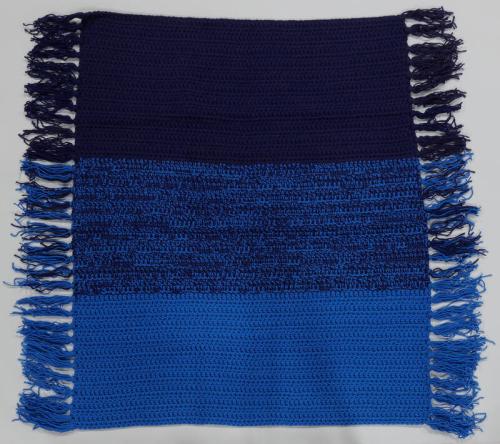 Royal Blue and Navy Blue Blanket