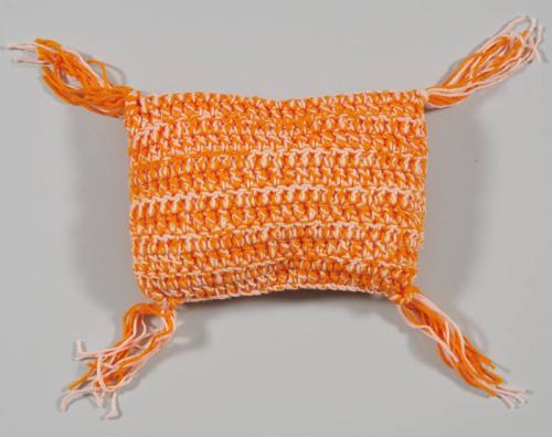 Orange and Light Pink Pillow