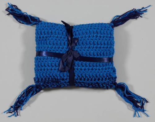 Royal Blue and Navy Blue Pillow