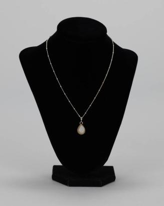 Sterling Silver Necklace with Teardrop Pendant