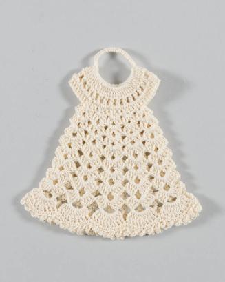 Crocheted Off-White Doll Dress