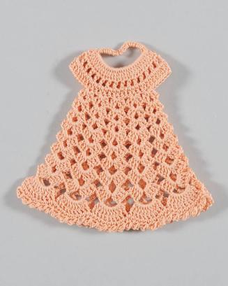 Crocheted Peach Doll Dress