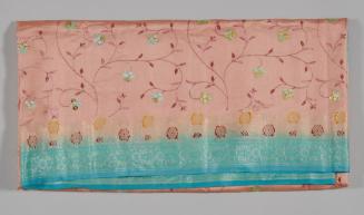 Pink and Teal Sari