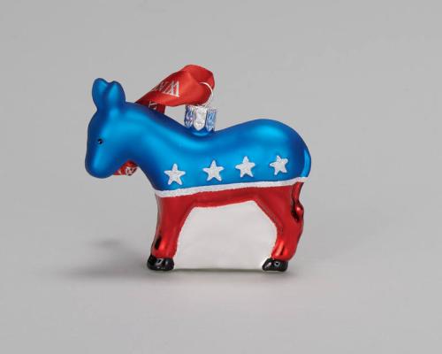 Democratic Donkey Holiday Heirloom Ornament