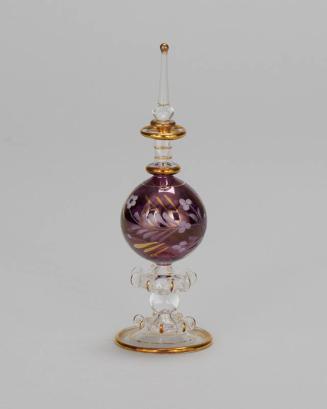 Purple and Gold Sphere Perfume Bottle