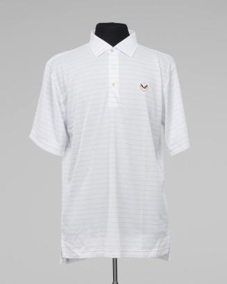 White and Frost Clubhouse Stripe Polo Shirt