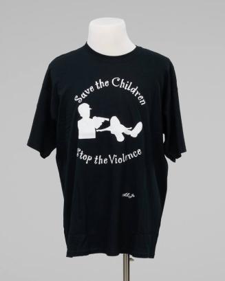 Black Save the Children Stop the Violence T-Shirt