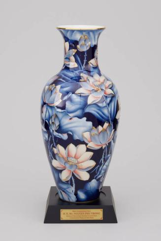 Painted Lotus Porcelain Vase