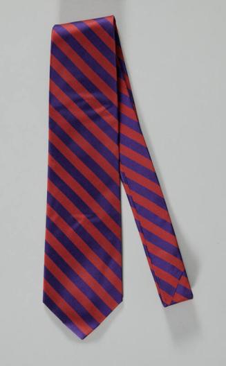 Purple and Red Striped Necktie