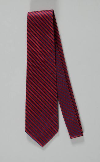 Red and Blue Striped Necktie