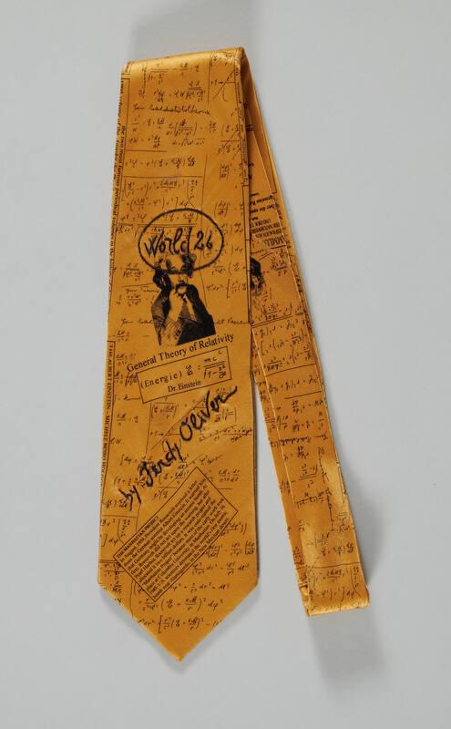 Orange Einstein Necktie