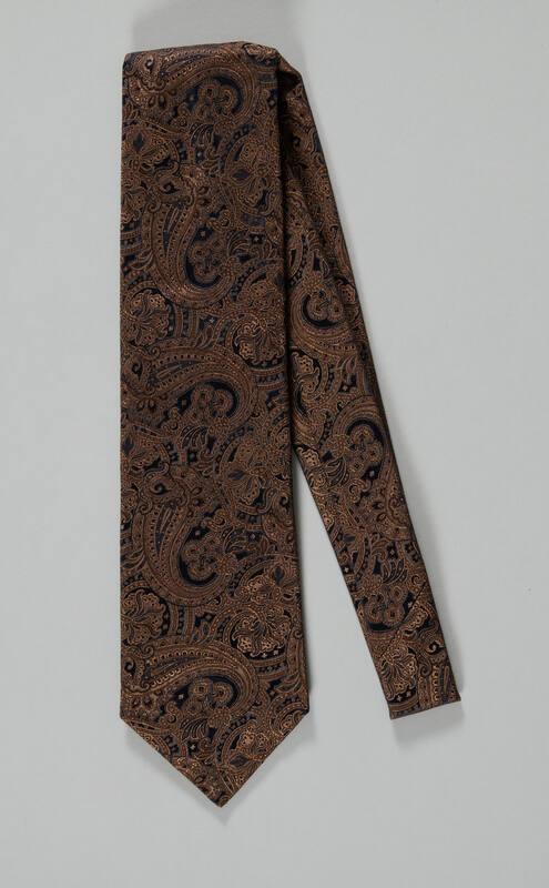 Brown Paisley Necktie