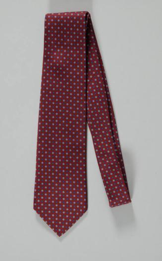 Maroon Necktie with Dots