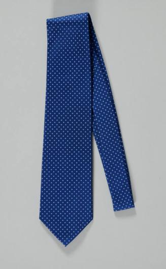 Blue Necktie with Light Blue Crosses