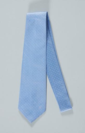 Light Blue Necktie with White Dots