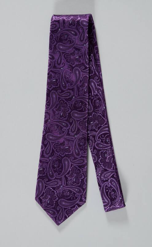 Purple Paisley Necktie