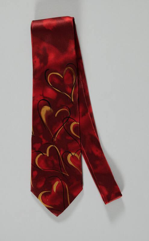 Red Tie with Hearts