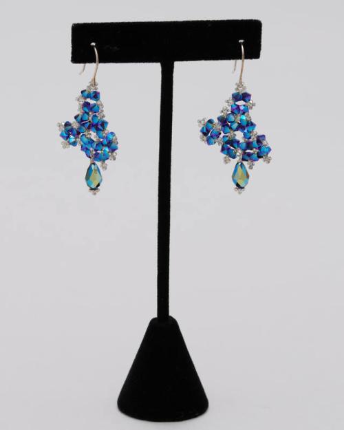 Swarovski Beaded Crystal Beaded Drop Earrings