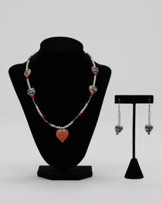 Multicolor Ceramic, Stone, and Glass Jewelry Set