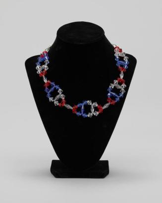 Red, White, and Blue Beaded Dog Collar