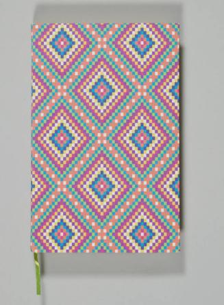 Diamond Pattern Fabric Covered Notebook