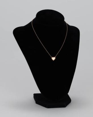 Gold Necklace with Heart Charm