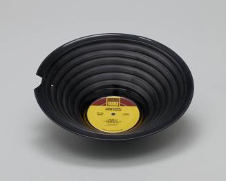 Vintage Vinyl Recycled Stepped Record Bowl