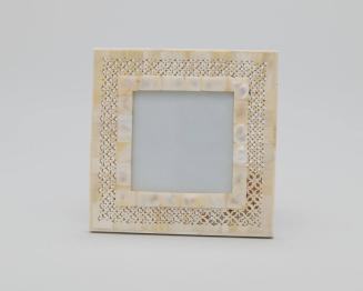 Bone Picture Frame with Lattice Edges