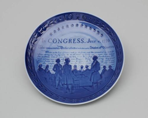 United States Bicentenary Commemorative Plate