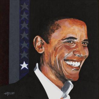 Portrait of President Barack Obama