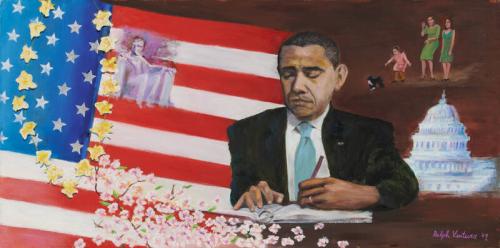 Portrait of President Barack Obama