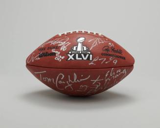 Signed Official Super Bowl XLVI Football