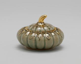 Pumpkin-Shaped Ceramic Box