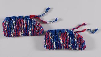 Red, White, and Blue Knit Slippers