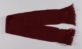 Burgundy Knit Scarf