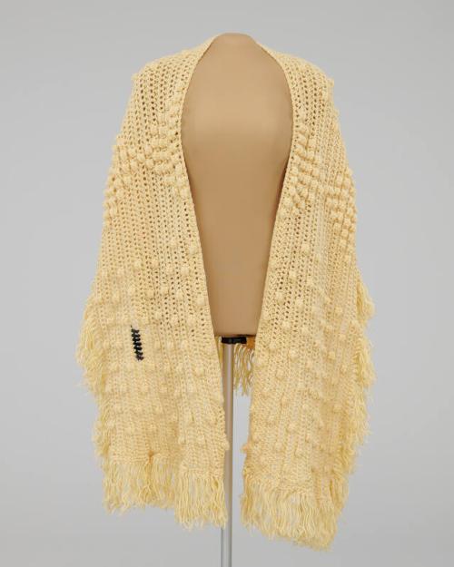 Cream Knit Shawl