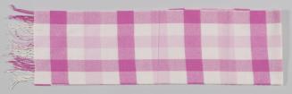 Pink and White Plaid Scarf