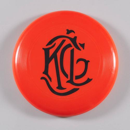 Red Frisbee with Black Monogram