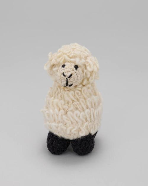 Crocheted White Wool Sheep