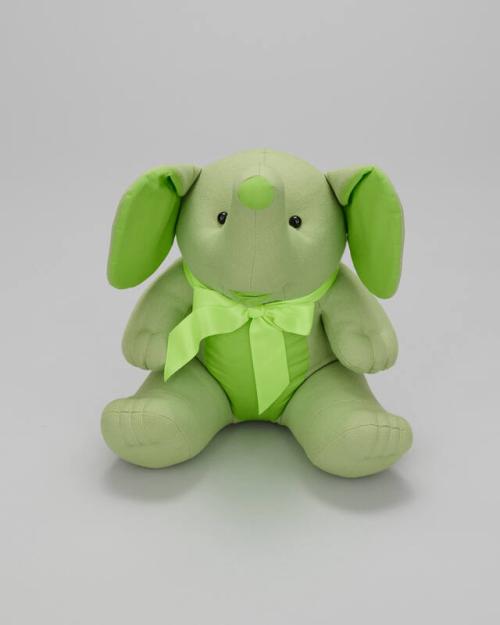 Bright Green Stuffed Elephant