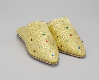 Golden Bejeweled Shoes