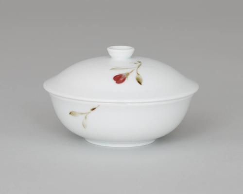 Peach Blossom Small Bowl with Lid