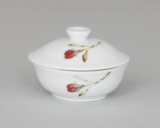 Peach Blossom Dish with Lid