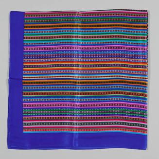 Colorful Striped Silk Scarf