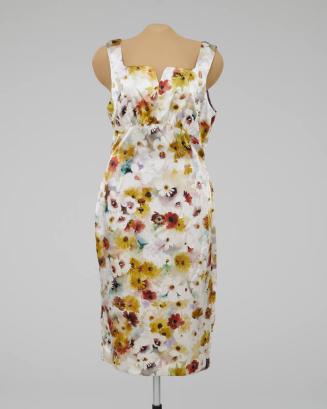 Sweetheart Neckline Floral Dress