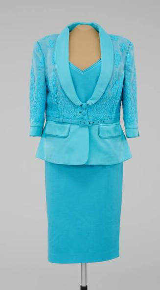 Turquoise 3-Piece Skirt Suit