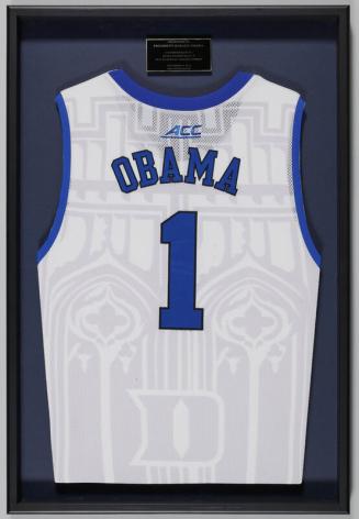 Framed Duke University Basketball Jersey