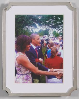 Photograph of President Barack Obama and First Lady Michelle Obama